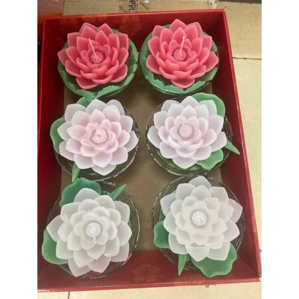 Nến bơ 1 hoa nở - Nến organic - Nến thủ công không khói