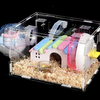 Lồng nhựa mica cho Hamster full phụ kiện
