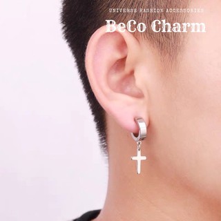 Khuyên tai nam nữ không bấm giá 1 chiếc khuyên tai nam không cần bấm lỗ, khuyên tai kẹp beco charm