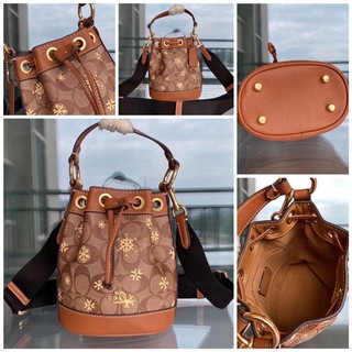 Túi C0ach Mini Dempsey Bucket da thật