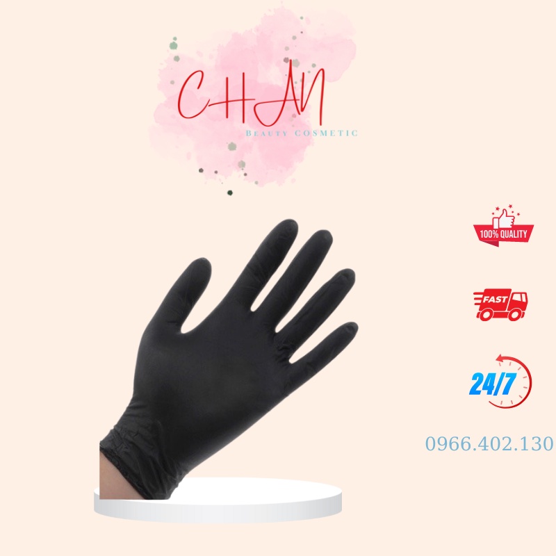 Găng tay cao su đen chịu hóa chất - LẺ TỪ 1 CÁI - Chan beauty cosmetic