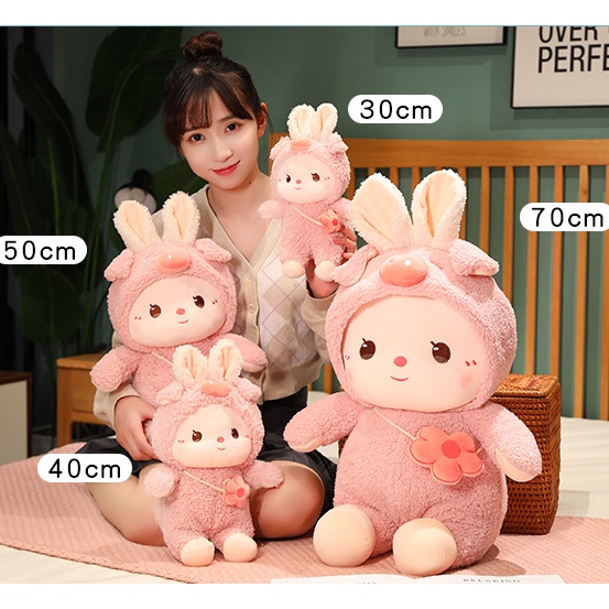 Thỏ Nhồi Bông Dễ Thương 28CM 35CM 50CM