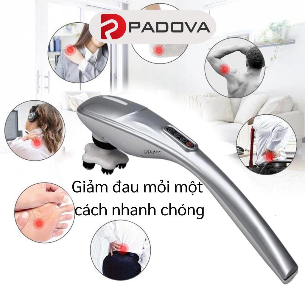 Máy Massage Điện Cầm Tay Đấm Bóp Toàn Thân 5 Đầu Thay Thế Tiện Dụng PADOVA 7983