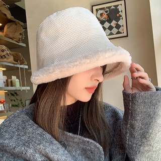 [Augustcloth] Mũ/ nón bucket viền lông
