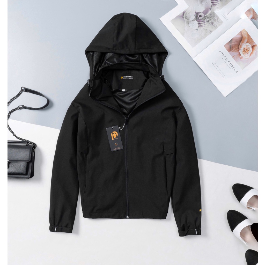 Áo khoác gió nữ 2 lớp, Áo khoác gió VNXK 2 lớp lót chất gió tráng bạc, chống nước,chống gió HIDOLI