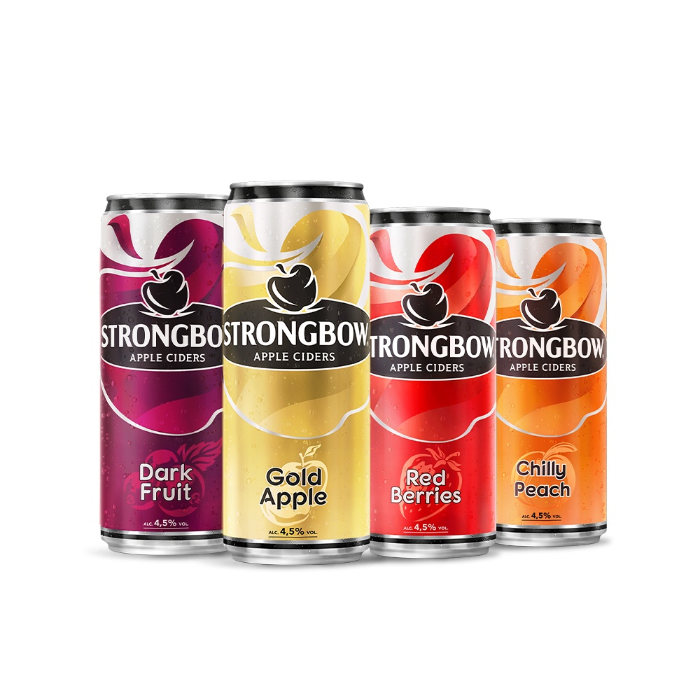 HỎA TỐC HCM - Combo 3 Thùng 24 lon nước táo lên men Strongbow Mix vị 330ml/lon