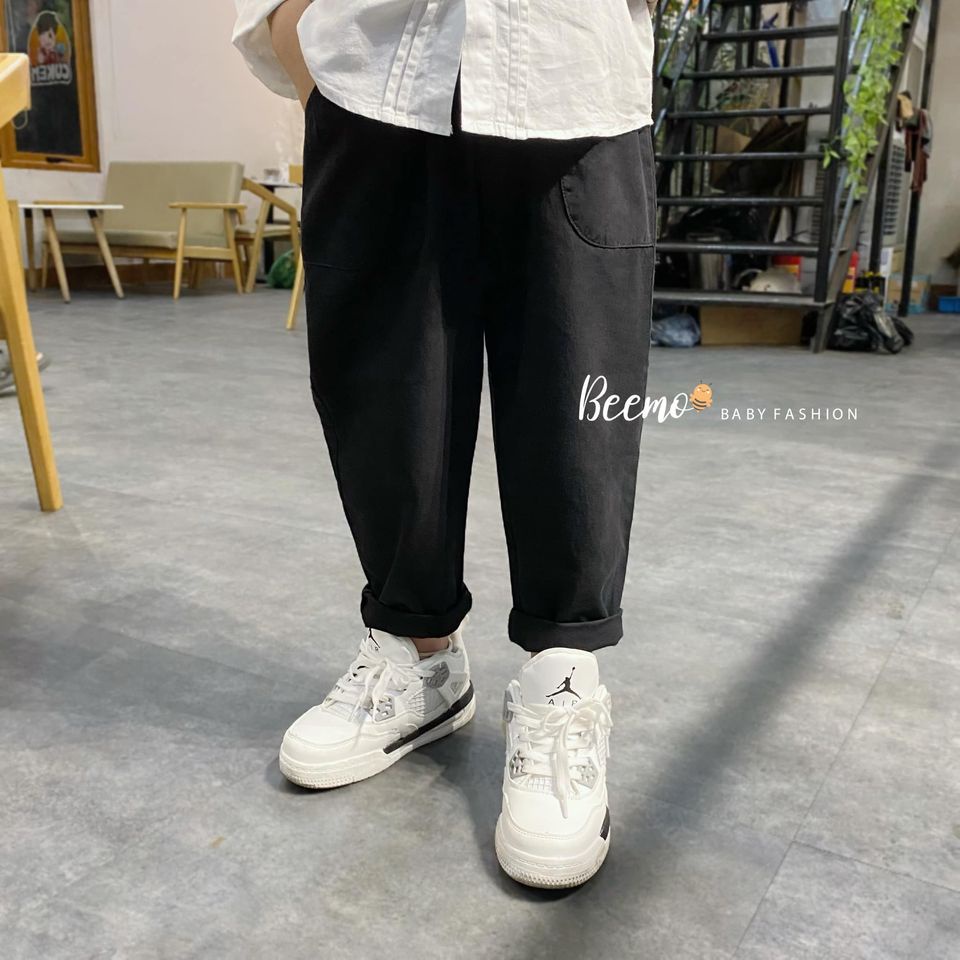 Quần kaki dài túi ốp Beemo cá tính cho bé trai