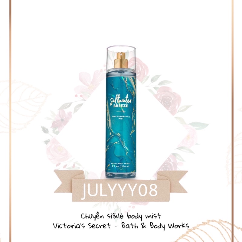 Xịt Thơm Toàn Thân Saltwater Breeze Mist - Mùi Hương Mát Mẻ Unisex +jɥȽÿ08+
