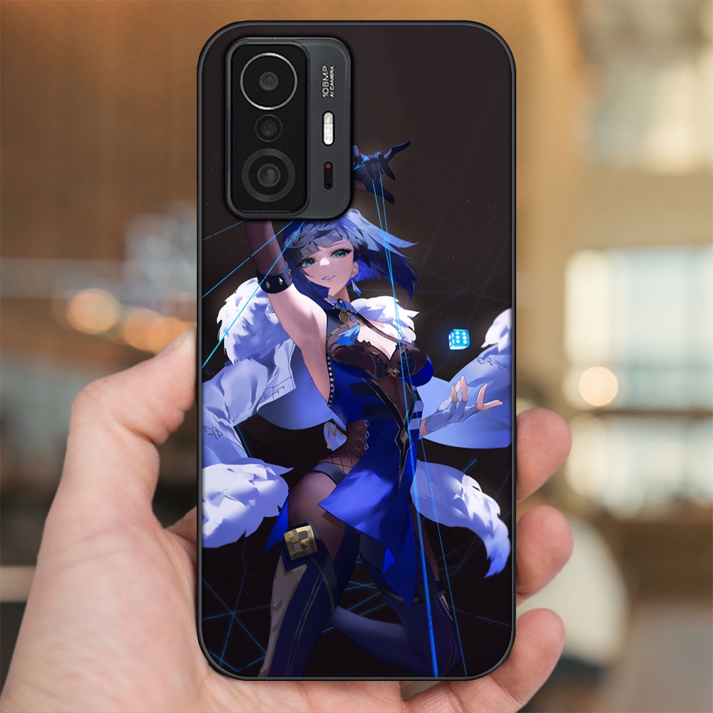 Ốp lưng Xiaomi 11T Pro 5G viền đen in hình Yelan Genshin Impact