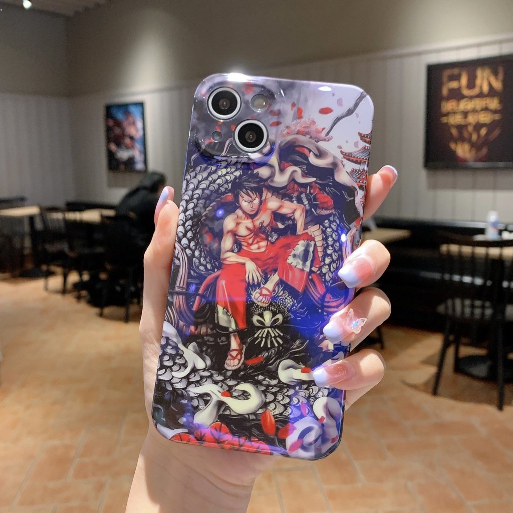 Ốp Điện Thoại Họa Tiết One Piece Luffy Zoro Jujutsu Kaisen Gojo Satoru Cho IPhone 7 8 Plus 11 12 13 14 Pro X XR XS Max