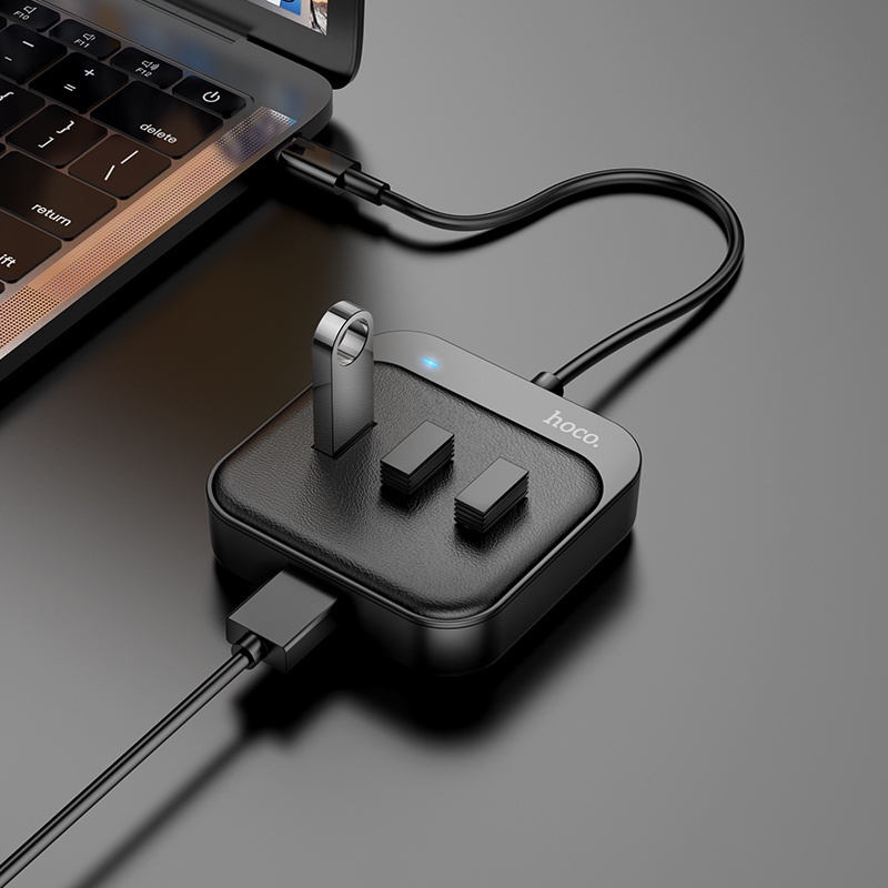 Hoco Bộ Chia Cổng USB C HB31 4 Trong 1 4 Cổng USB 2.0 4x USB 3.0 Cho Máy Tính