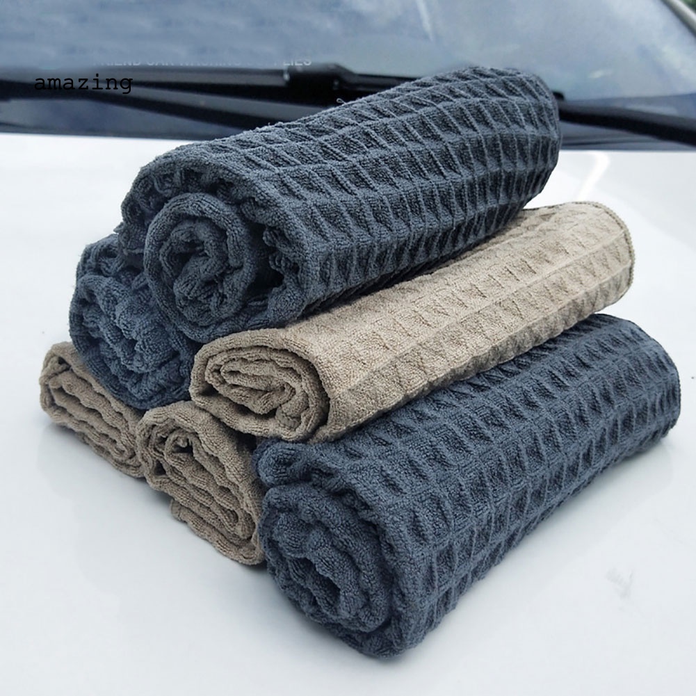 Khăn Lau Đánh Bóng Xe Hơi Hình Vuông Bằng Sợi Microfiber