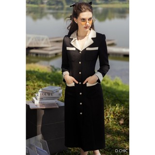Váy bổ mảnh phối cổ 2 ve D.CHIC MS: 2813193