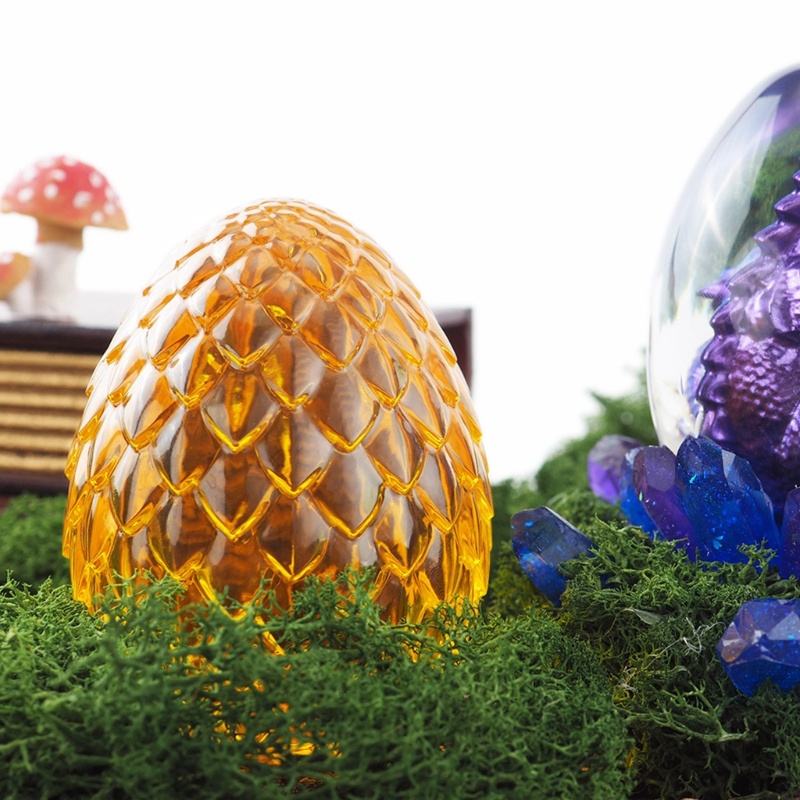 Khuôn Silicone Tạo Hình Trứng Rồng Có Công Tắc Nguồn USB Diy