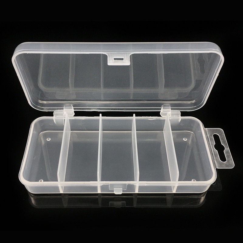 Hộp Đựng Mồi Câu Cá 5 Ngăn Bằng Nhựa PVC