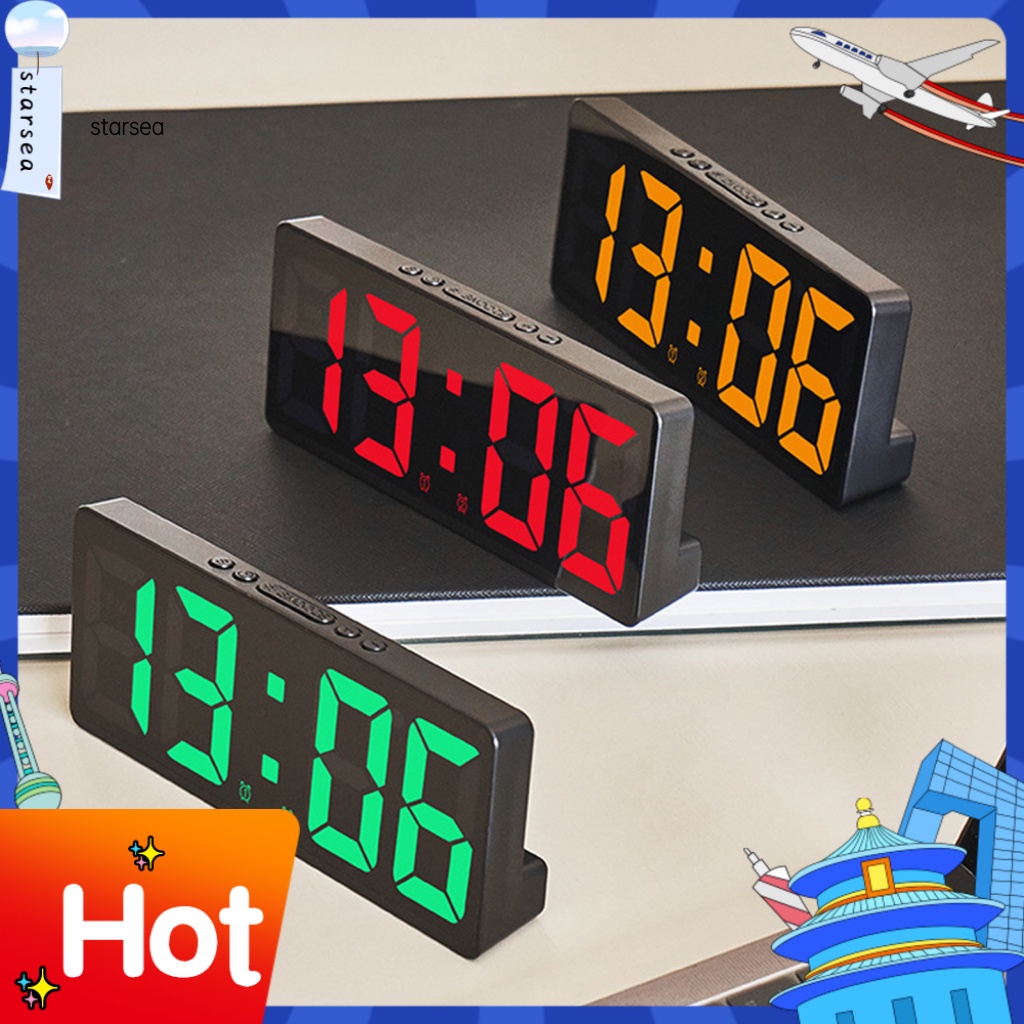 Sra Đồng Hồ Báo Thức Điện Tử Để Bàn Có Đèn LED