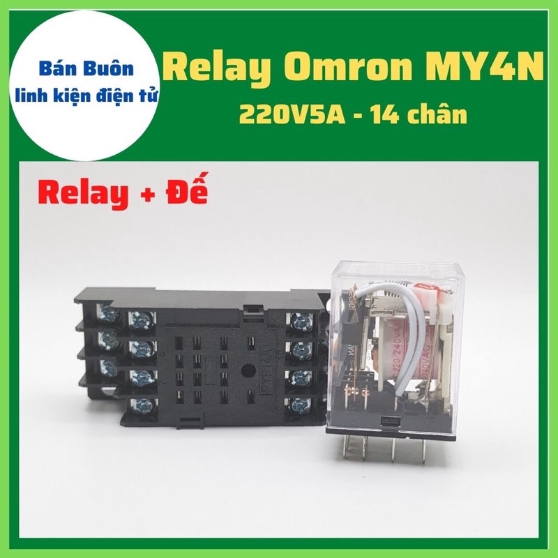 role trung gian 14 chân 8 chân  MY4N MY2N  an toàn Omron