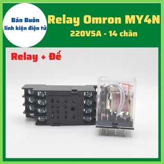 role trung gian 14 chân 8 chân  MY4N MY2N  an toàn Omron