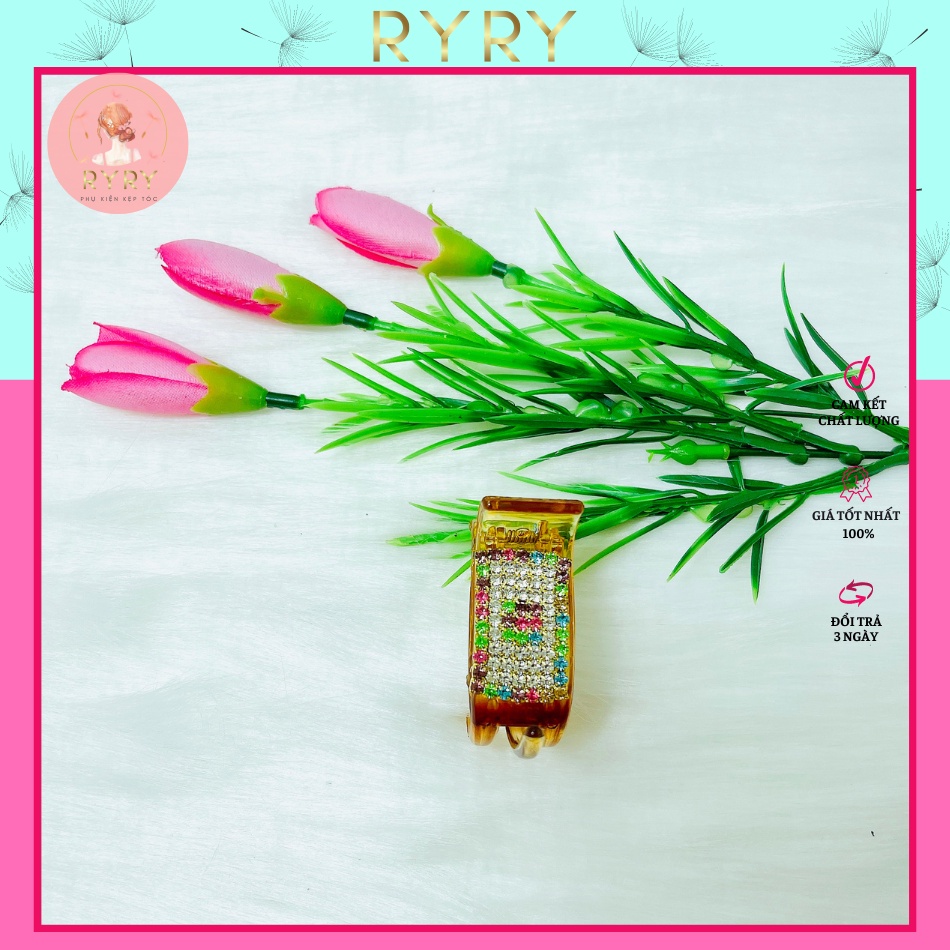 Kẹp Càng Cua 3 Răng Đính Đá Xinh Xắn Hàng Loại 1