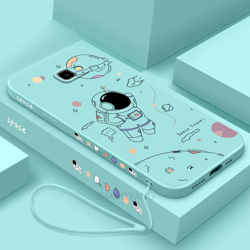 ốp lưng Samsung j7 prime j6 prime j4 prime j2 prime Ốp Điện Thoại Silicone TPU In Hình Phi Hành Gia Kèm Dây Đeo Cho Samsung j7 prime j6 prime j4 prime j2 prime