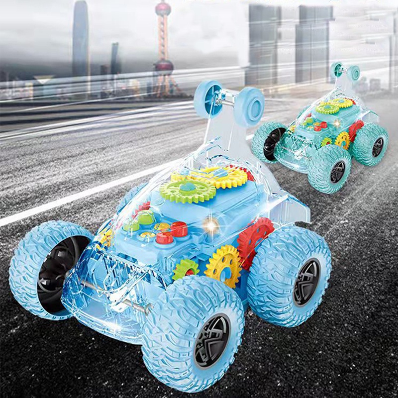 Xe Hơi Địa Hình Điều Khiển Từ Xa 360 Độ Có Đèn Và Nhạc Cho Bé Trai