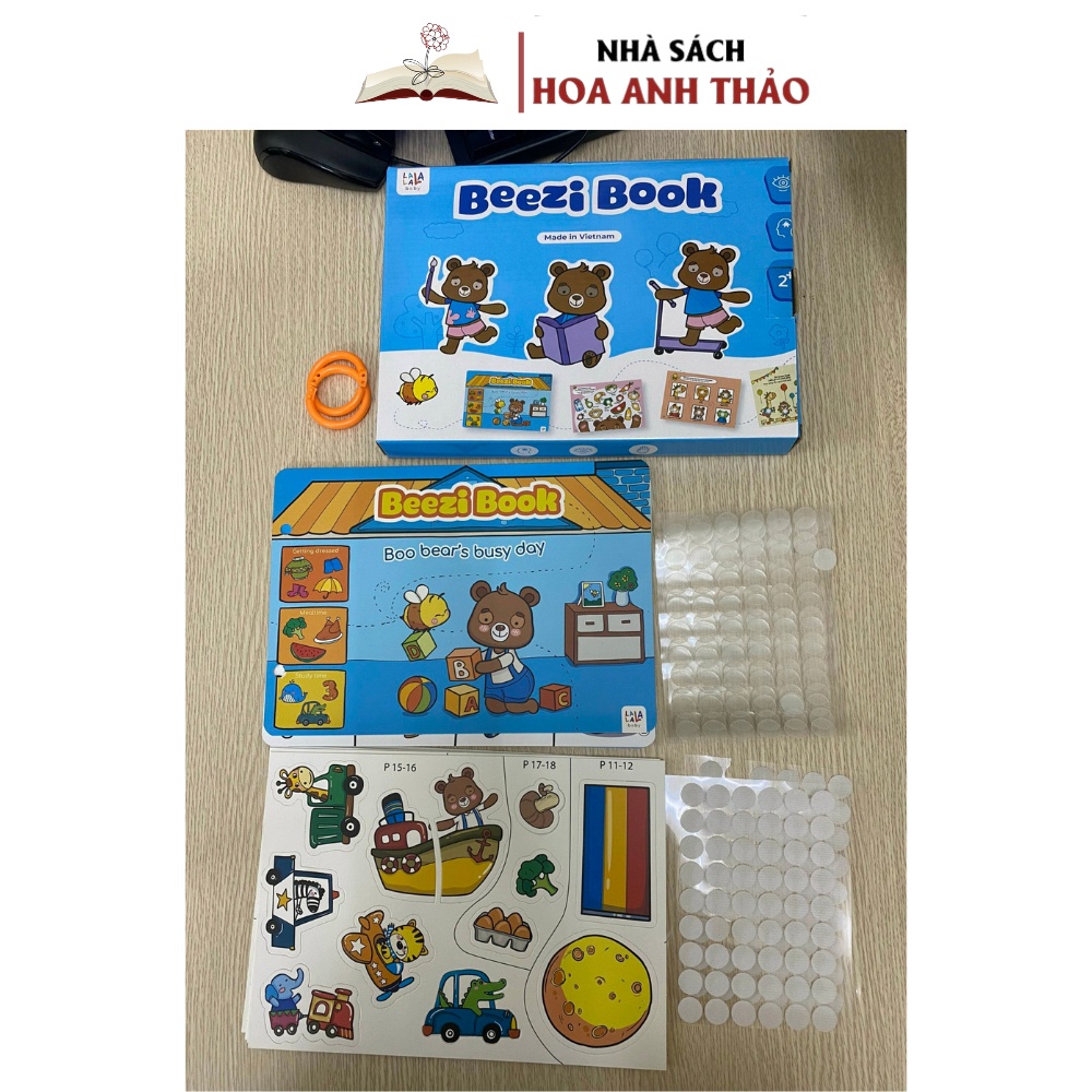 Học Liệu Bóc Dán Montessori  Busy Book Song Ngữ Anh Việt Beezi Book, Thương Hiệu Lalala Baby Made In Việt Nam