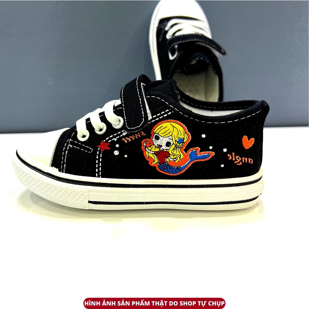 Giày thể thao quai khóa dán phong cách Hàn Quốc xinh xắn cho bé gái loại đẹp MBCK