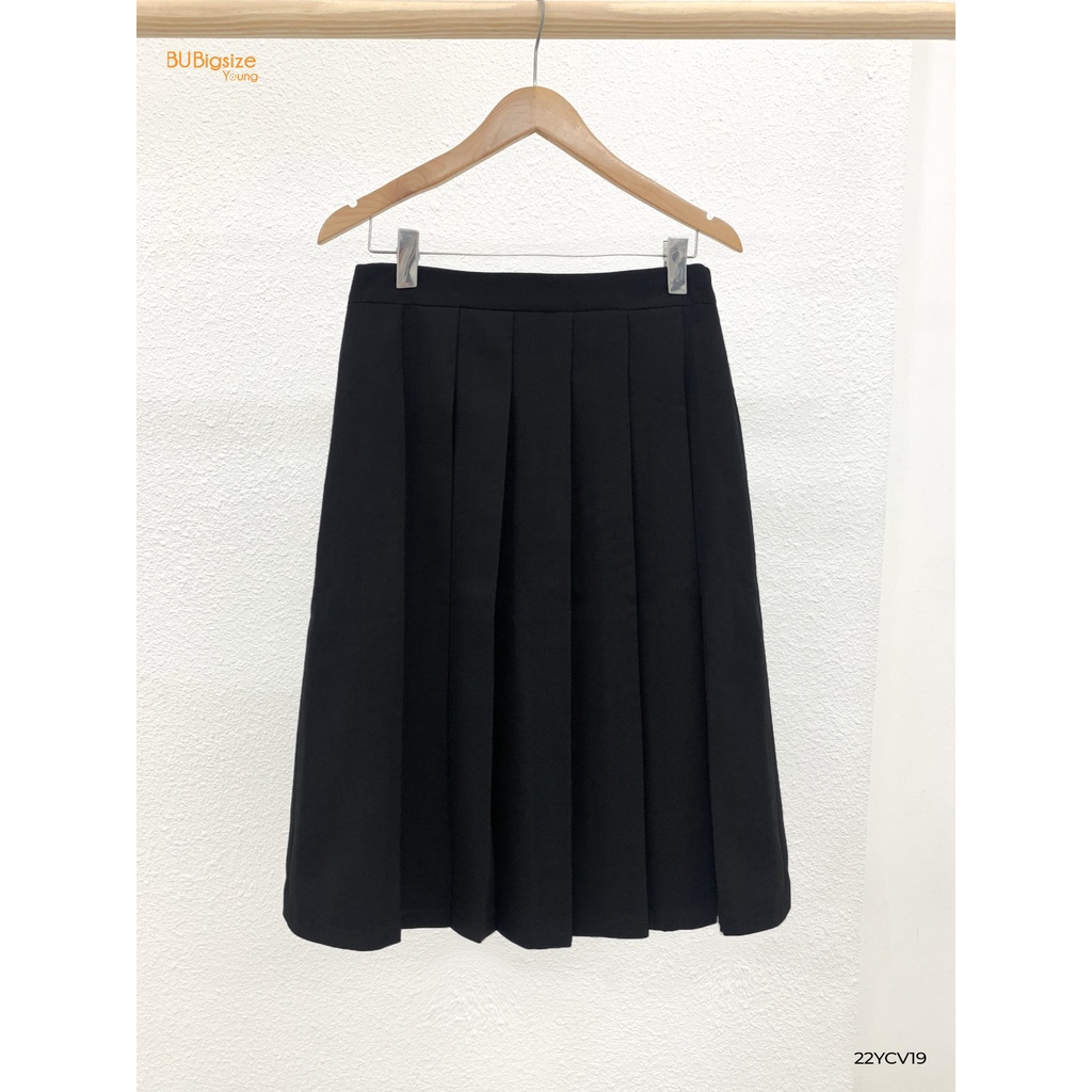 Chân váy dài xếp ly BIGSIZE (55kg đến 95kg) - 22T6YCV19 - [BU Bigsize Young]
