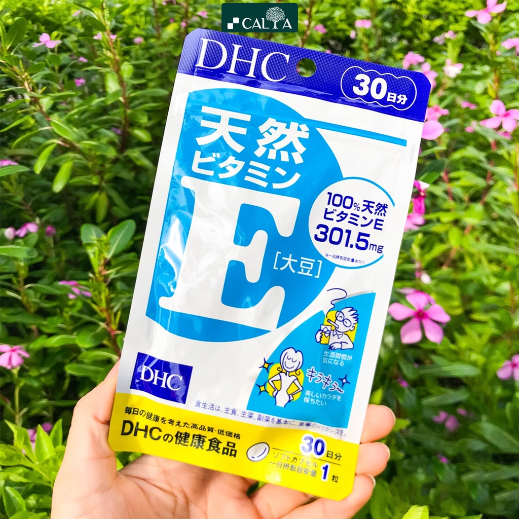 Viêm Uống DHC Vitamin E Nhật Bản Chống Lão Hóa, Tăng Cường Sức Khỏe - DHC Natural Vitamin E 30 Ngày/90 Ngày