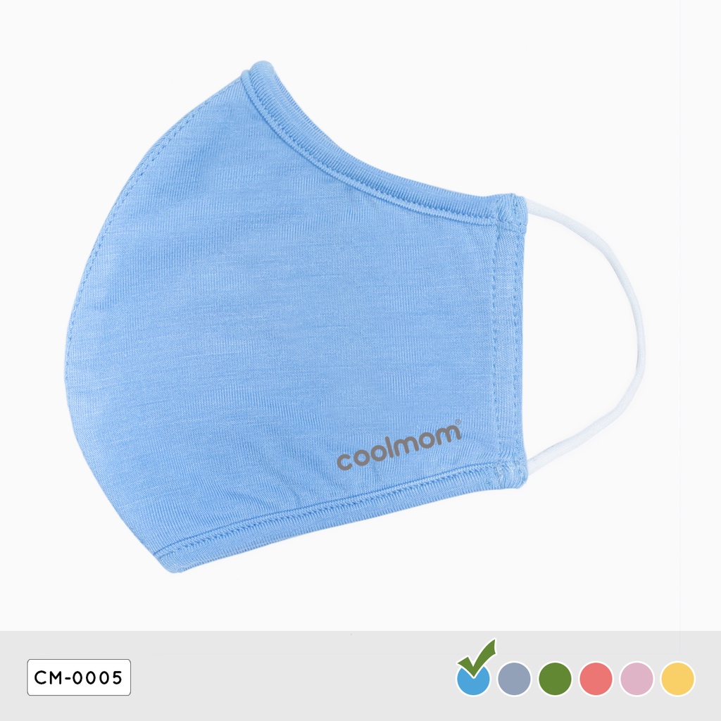 Khẩu trang trẻ em Coolmom chất liệu vải sợi tre cao cấp 2 lớp CM-0005