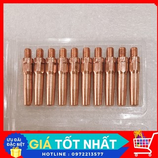 [ 10 cái ] Bép hàn Mig dài M6x45x 0.8,0.9,1.0,1.2,1.6mm ( 1 vỉ = 10 cái )
