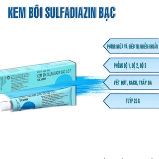 Kem bôi sulfadiazin bạc u.s.p silvirin - kem bôi bỏng, phỏng