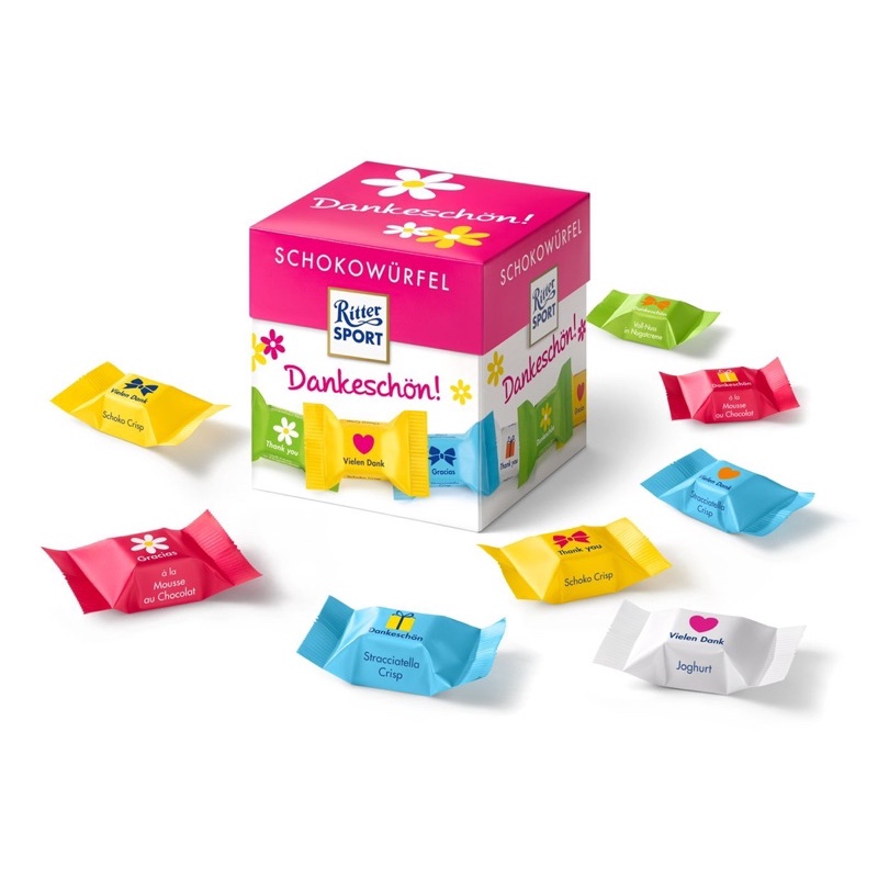 SOCOLA RITTER SPORT HỘP GIẤY 176GRAM