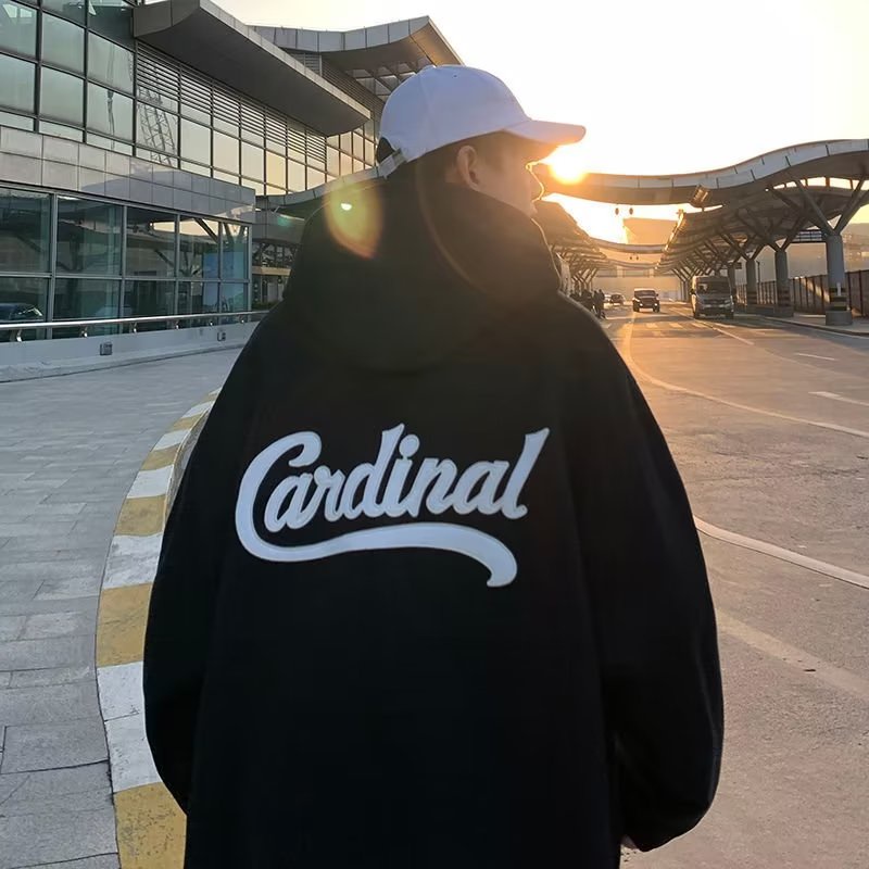 Áo Hoodie Dáng Rộng Tay Dài In Chữ Sáng Tạo Thời Trang Mùa Thu Cho Học Sinh Nam Và Nữ