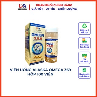Alaska Omega 369 Bổ Não, Tăng Cường Thị Lực, Giảm Nguy Cơ Mắc Bệnh Tim Mạch - Hôp 100 viên