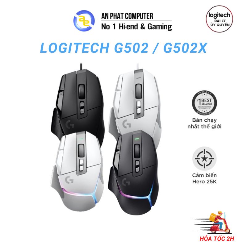 Chuột Game Logitech G502 / G502X - Chính hãng BH 24 Tháng