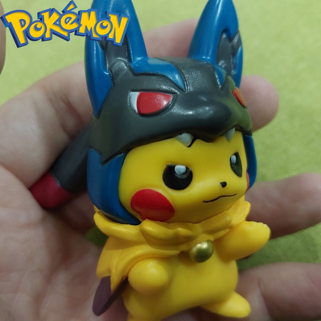 Mô hình pikachu cosplay Mega lucario võ sư Anime nhật Pokemon 2027 N2 2-3