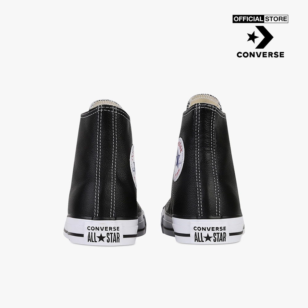 CONVERSE - Giày sneakers cổ cao unisex Chuck Taylor All Star Leather 132170C-00B0_BLACK