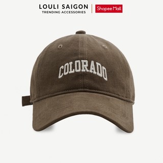  Mũ lưỡi trai LOULI SAIGON thêu chữ COLORADO form mềm chất liệu vải kaki cao cấp 