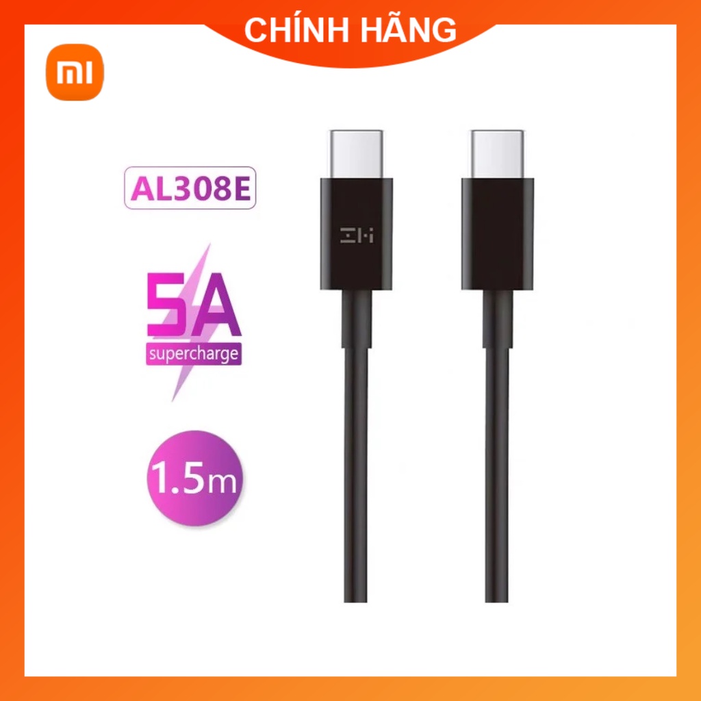 Dây sạc Zmi Xiaomi C to C USB-C to USB-C Cáp sạc AL308E 1.5m