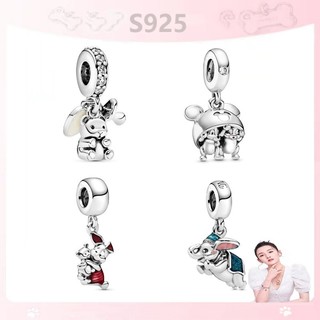 Mặt dây chuyền mạ bạc 925 hình chú voi dumbo đáng yêu thời trang