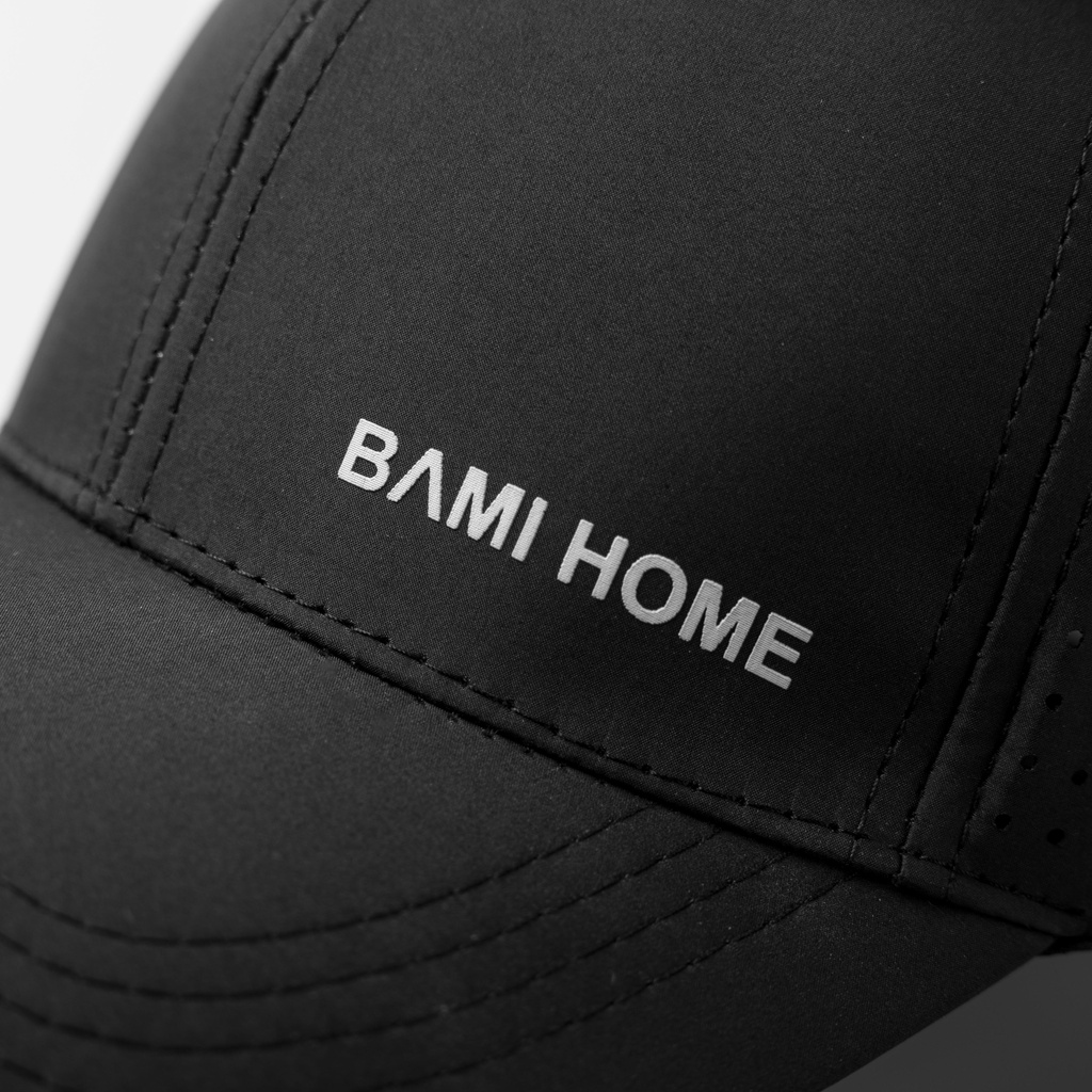 Mũ lưỡi trai chính hãng BAMI HOME thể thao, vải dù trơn thoáng mát BM01