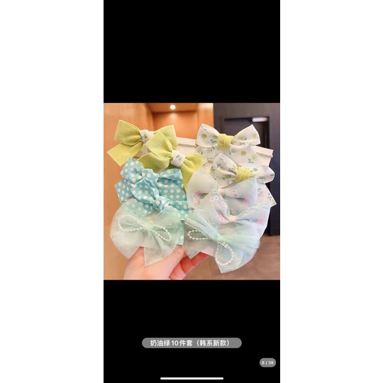 Sỉ sét 10 cột nơ đủ mẫu cho bé gái