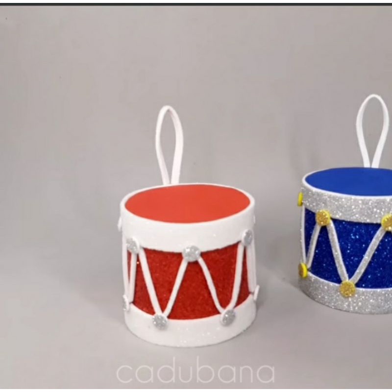 Trống đồng dùng trang trí noel thủ công đồ chơi bé