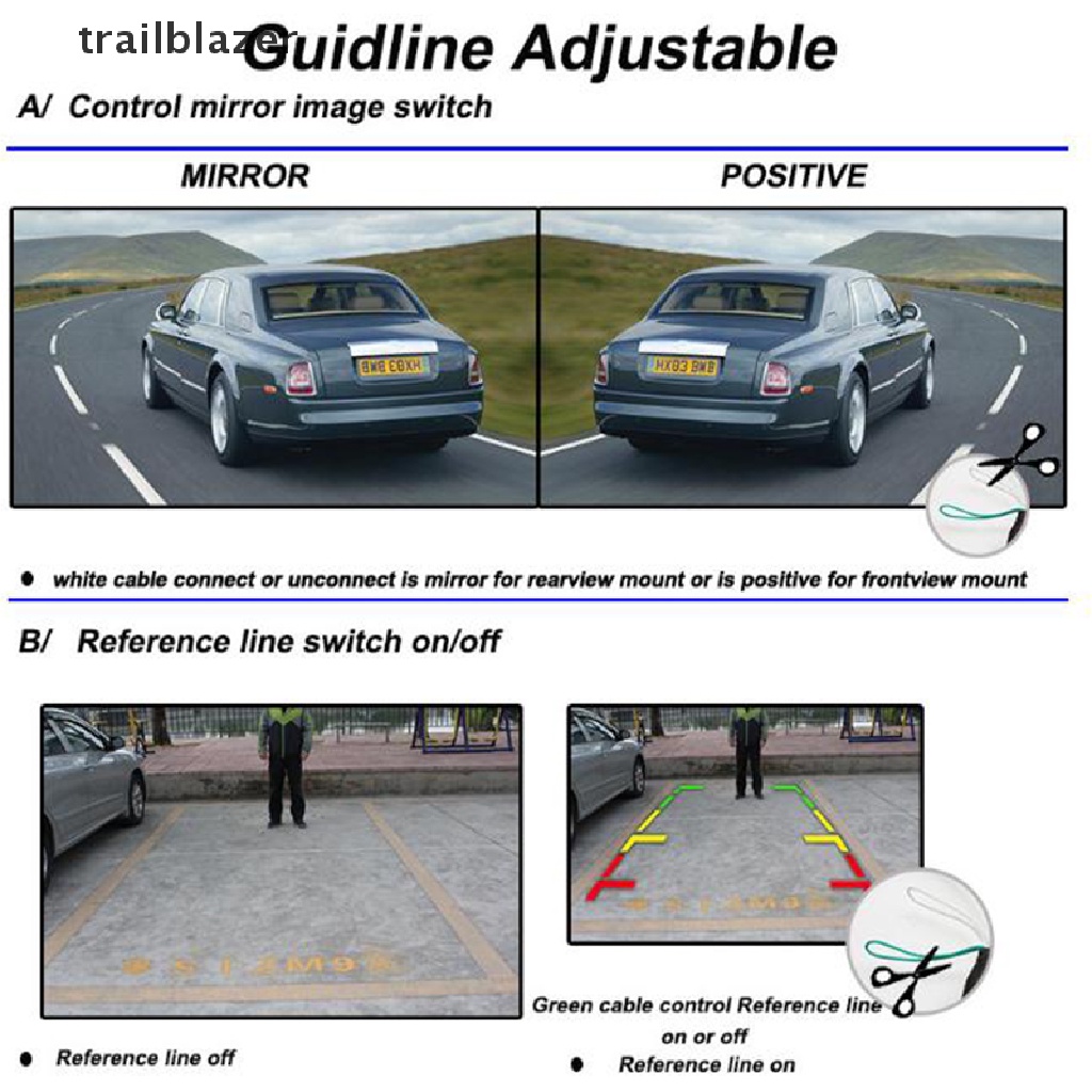 Phụ Kiện Chuyên Dụng Dành Cho Xe Trai trailblazer 170° Cmos Bộ Camera Lùi Xe Ô Tô Mini Nhiều Màu Sắc Hỗ Trợ Tầm Nhìn Ban Đêm