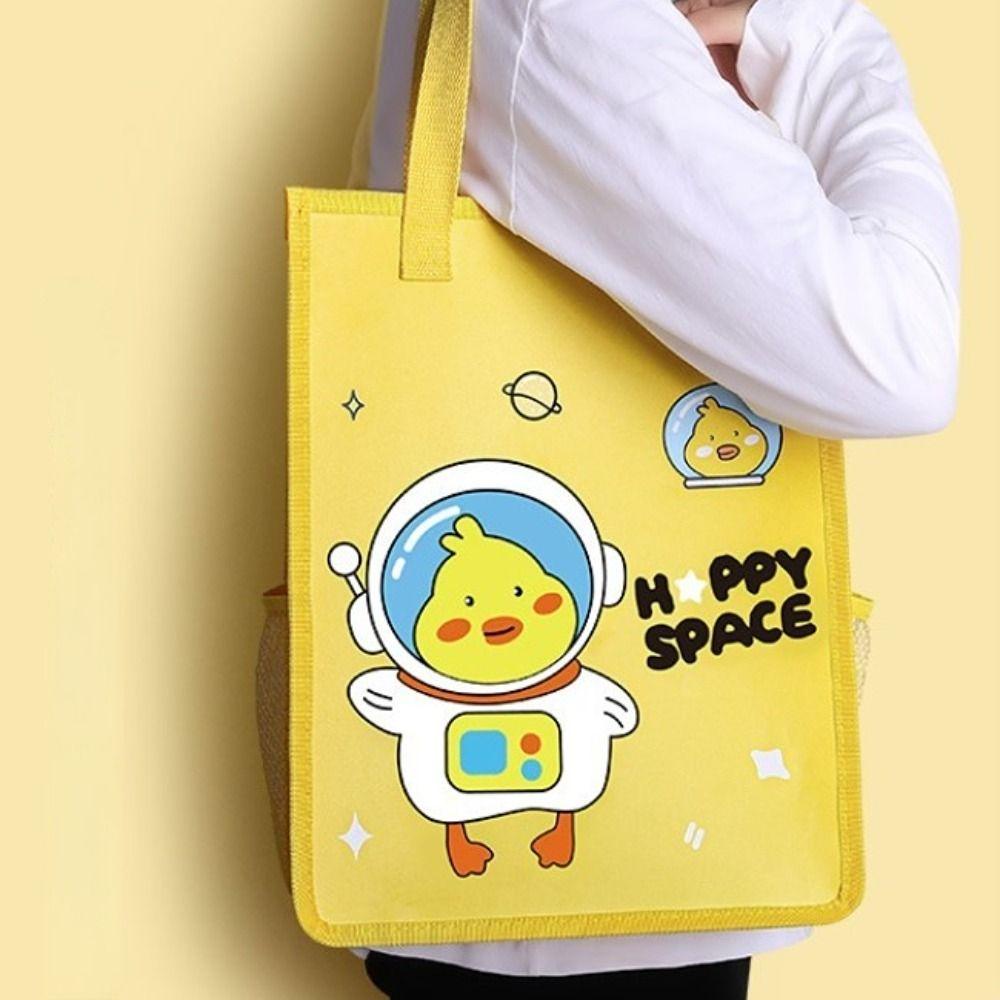 Balo Đựng Sổ Tay Khổ A4 Chống Thấm Nước Nhiều Ngăn Họa Tiết Hoạt Hình Cho Bé