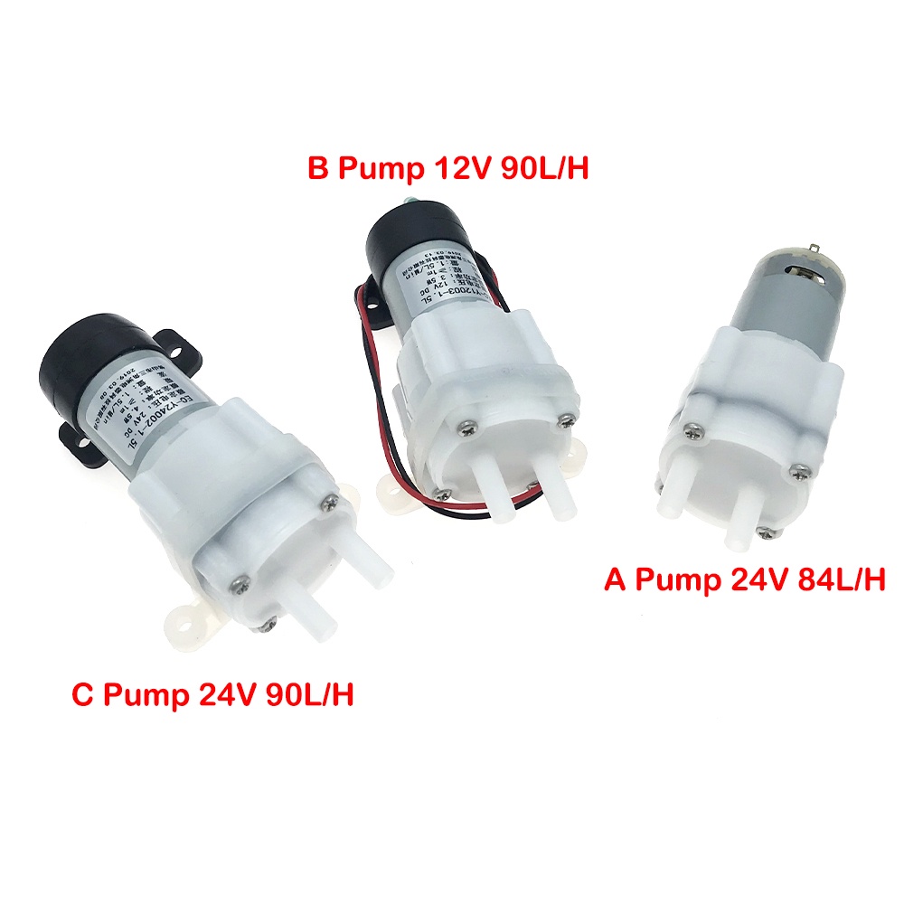 1 Máy Bơm Nước Bể Cá 395 DC 12V-24V 84L / H 90L / H
