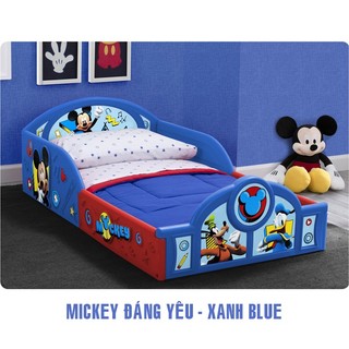 Giường cho bé, giường ôtô dành riêng cho bé trai và bé gái chất liệu nhựa HDPE An toàn nhiều màu sắc kèm đệm [75x138x31c