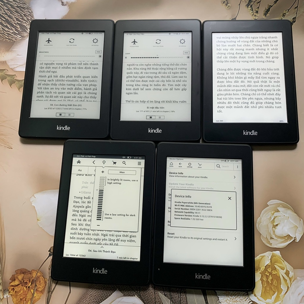 Máy đọc sách Kindle Paperwhite 2 (6th) Kindle PPW2 - Hàng likenew fullbox