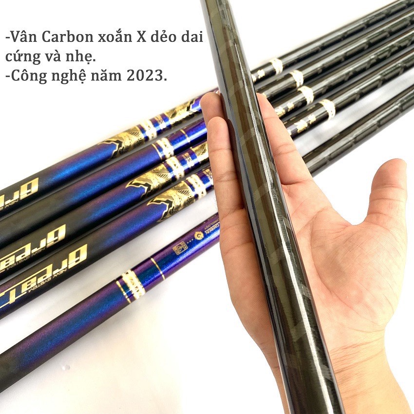 Cần Câu Đài chính hãng BiQuan Quần Long Tranh Bá , phân bổ lực 19i , tải tĩnh 5kg